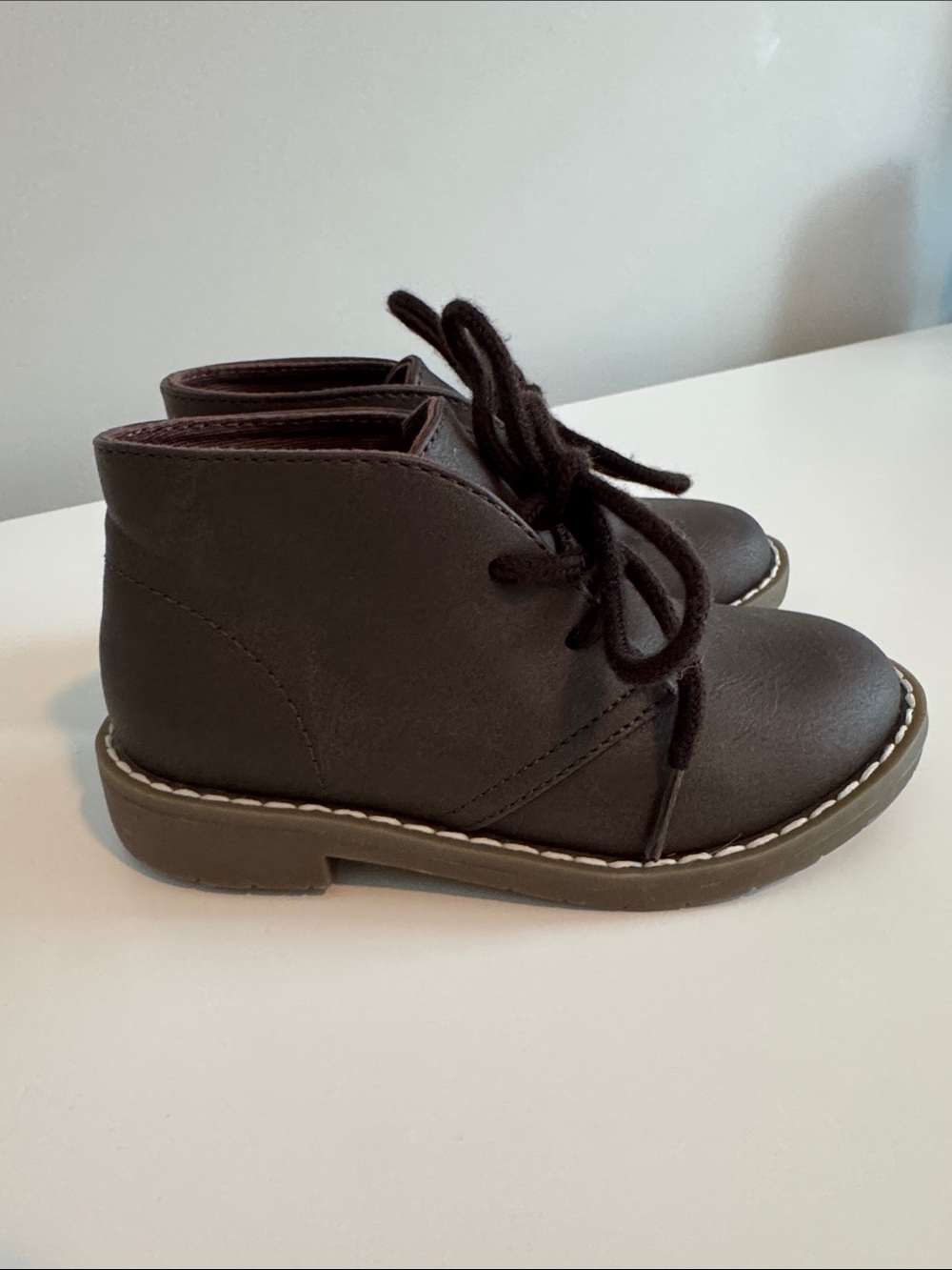 The Children's Place Dark Brown Lace-Up Ankle Boots